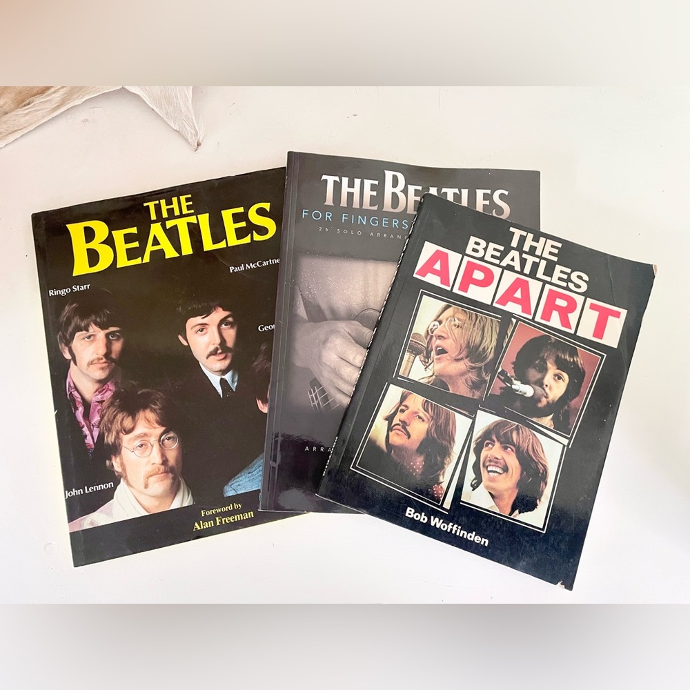 THE BEATLES | 3 Vintage Book Collection Hardcover Softcover